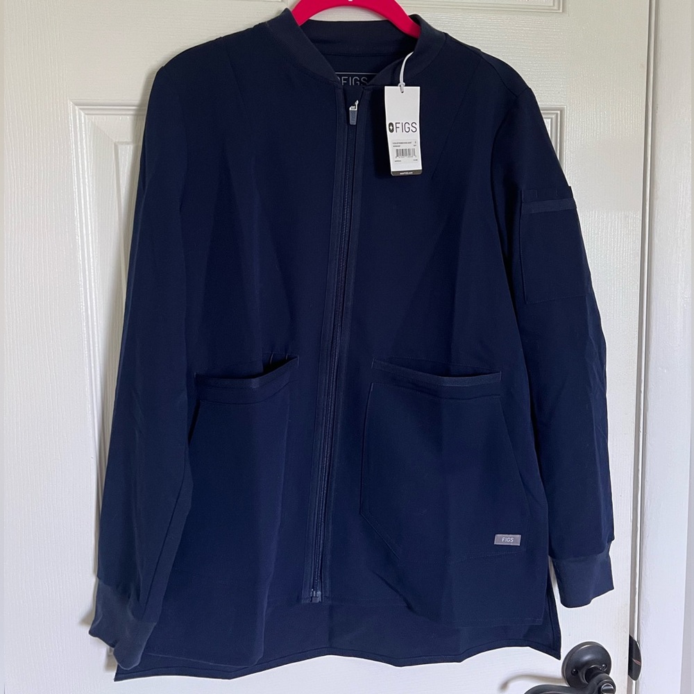 Figs Bellery Bomber Scrub Jacket
